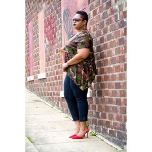 Ashley Stewart Camo Shirt  <MAKE AN OFFER>